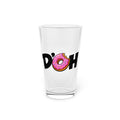 D'oh Donut Beer Glass, Funny Simpsons-Inspired 16oz Pint
